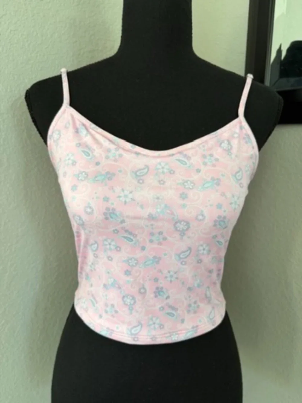 FRANKIES Bikinis x Victorias Secret PINK Paisley Cami Swim Top Large
